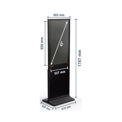 Digitaler Werbedisplay mit Touchscreen