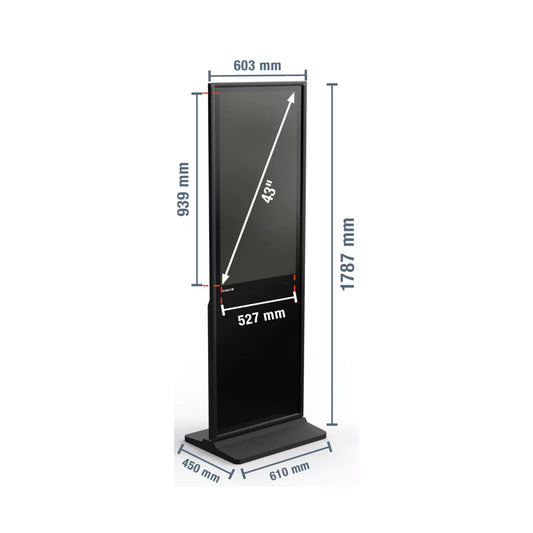 Digitaler Werbedisplay mit Touchscreen